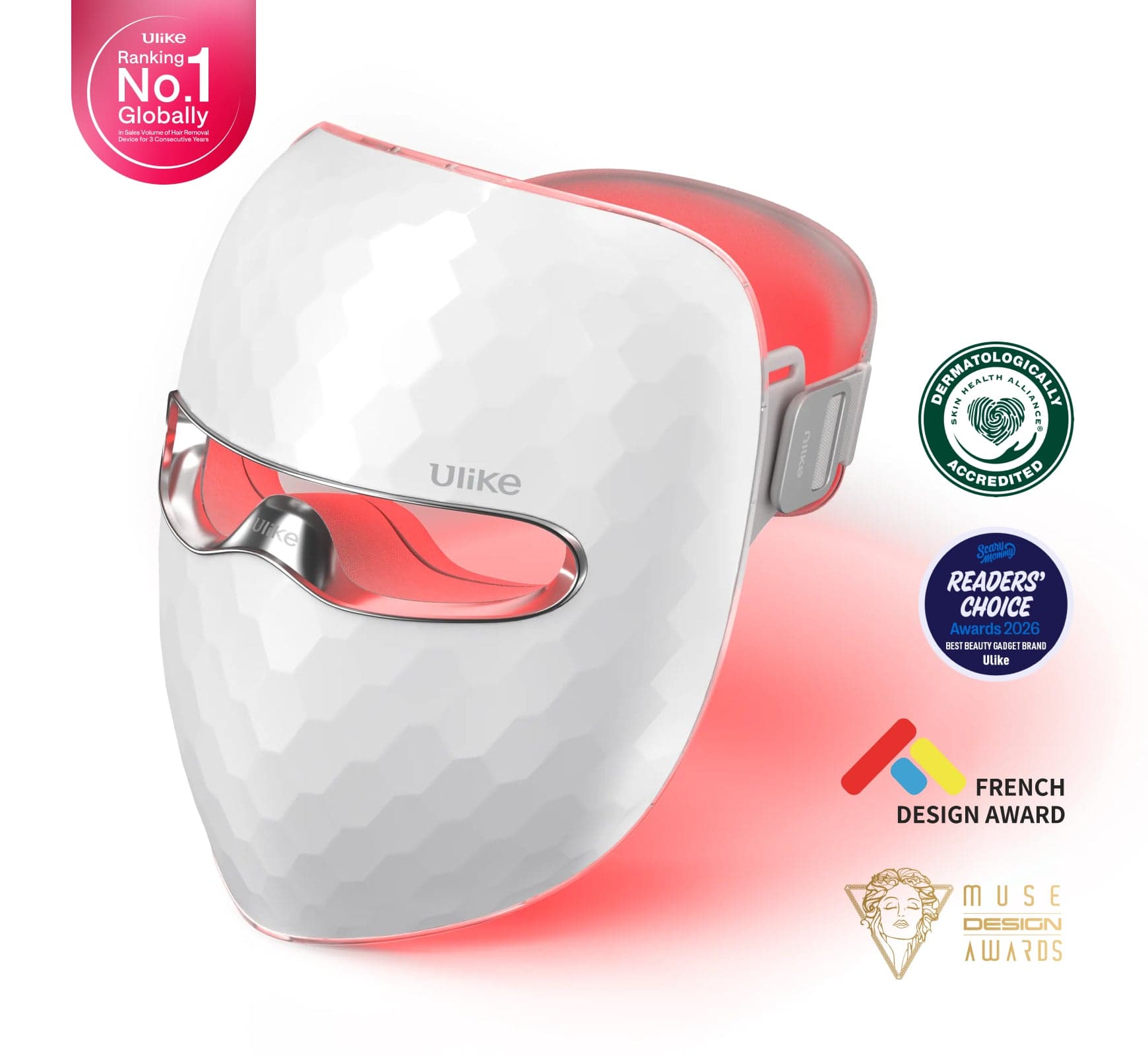 Ulike ReGlow - 272-LED Four-Wavelength Light Therapy Mask